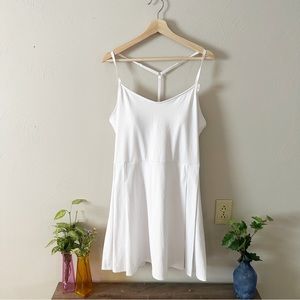 Tommy Bahama Racquet and Paddle Pleated White Dress with Built in shorts SizeXL